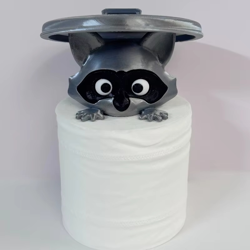 Home Bathroom Ideas - Creativo cartone animato procione porta carta