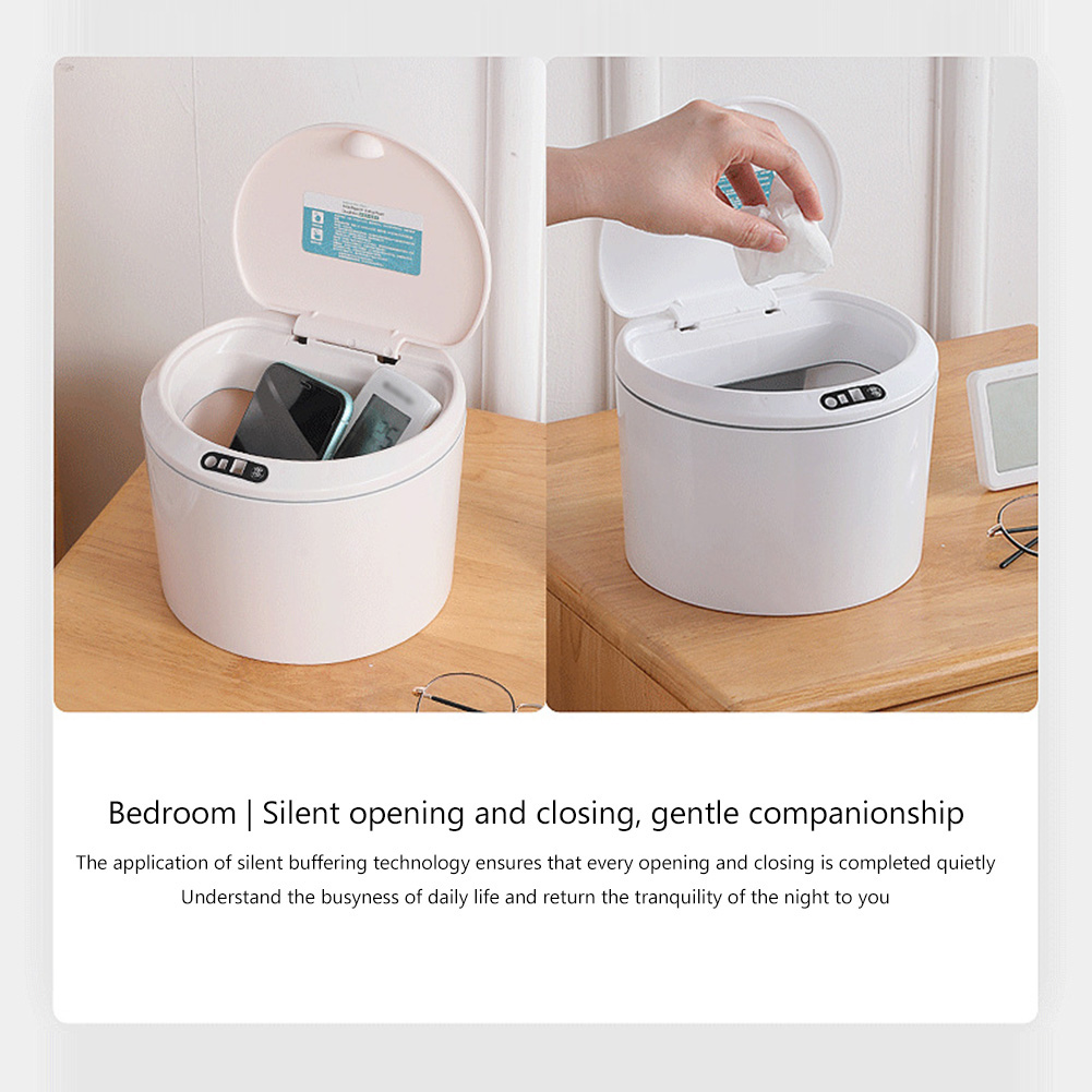 Home Bathroom Trash Can - Bidone della spazzatura automatico con sensore