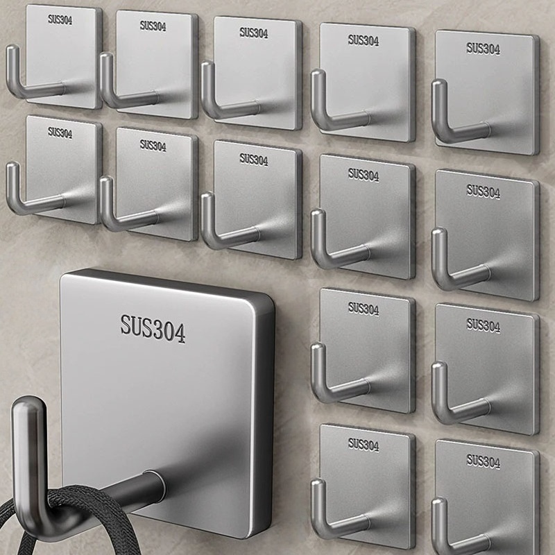 Robe Hook Adhesive - Gancio Adesivo in Acciaio Inossidabile Resistente,