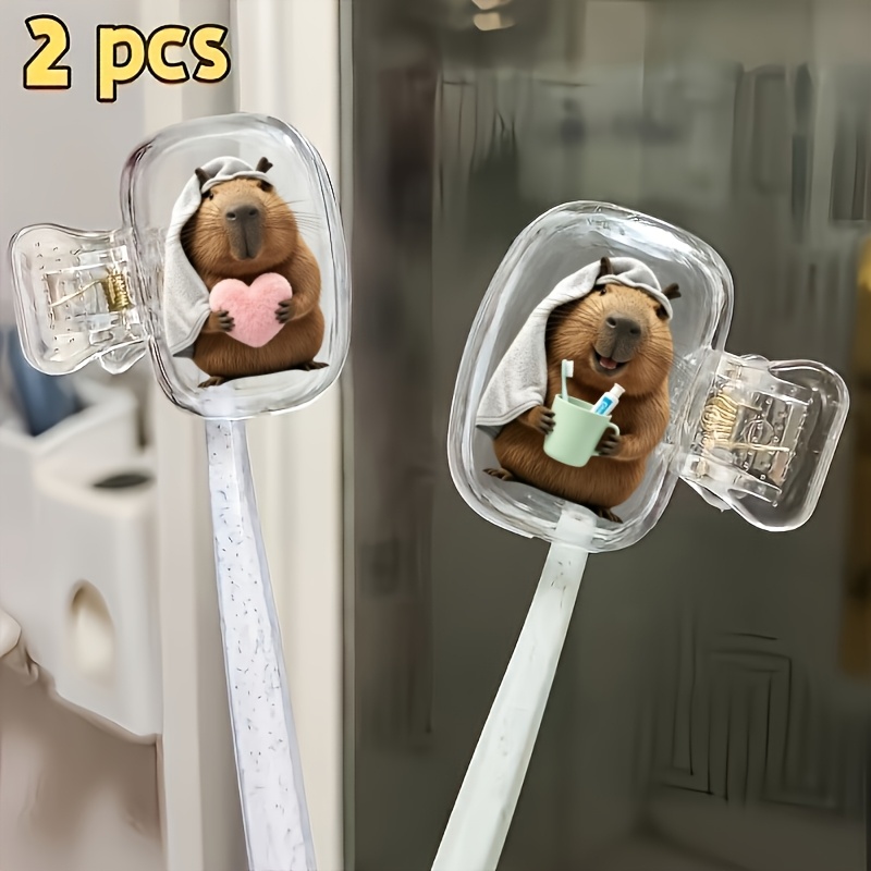 Home Essentials Bathroom Accessories - 2 pezzi Copri Testina Spazzolino a