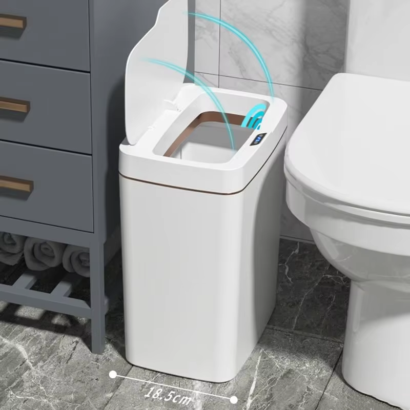 Home Bathroom Trash Can - Cestino Intelligente da Bagno da 15L,