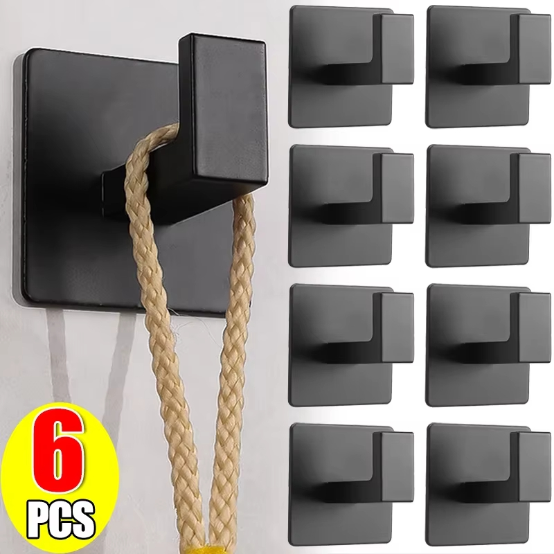 Robe Hook Adhesive - 1/6 pezzi forti ganci da parete