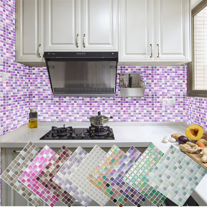 Home Bathroom Tiles Design - Adesivo per piastrelle murali mosaico 3D