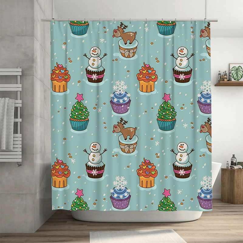 Home Bathroom Ideas - TU Affascinante tenda da doccia natalizia