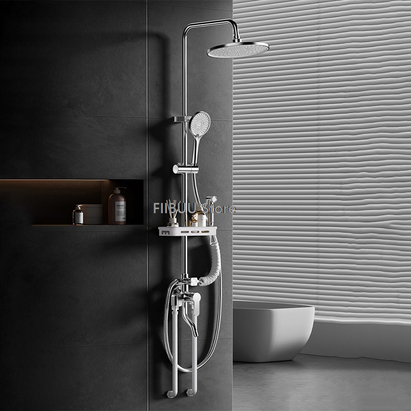 Shower Head Rain - Sistema Doccia ad Alta Pressione, Set