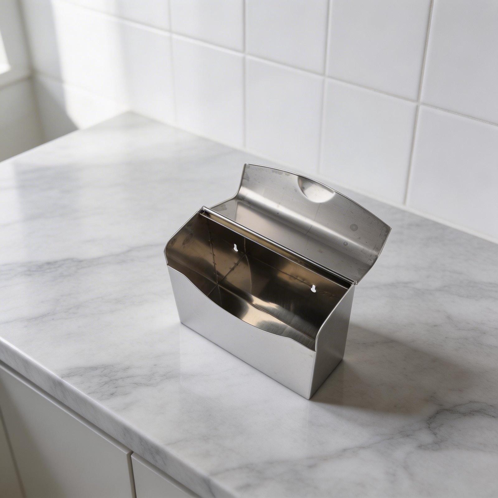 Home Bathroom Fittings - Contenitore per Rifiuti Igienici in Acciaio