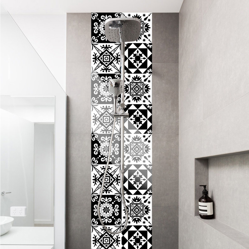 Home Bathroom Tiles - 10 Pezzi Adesivi Murali Decorativi per