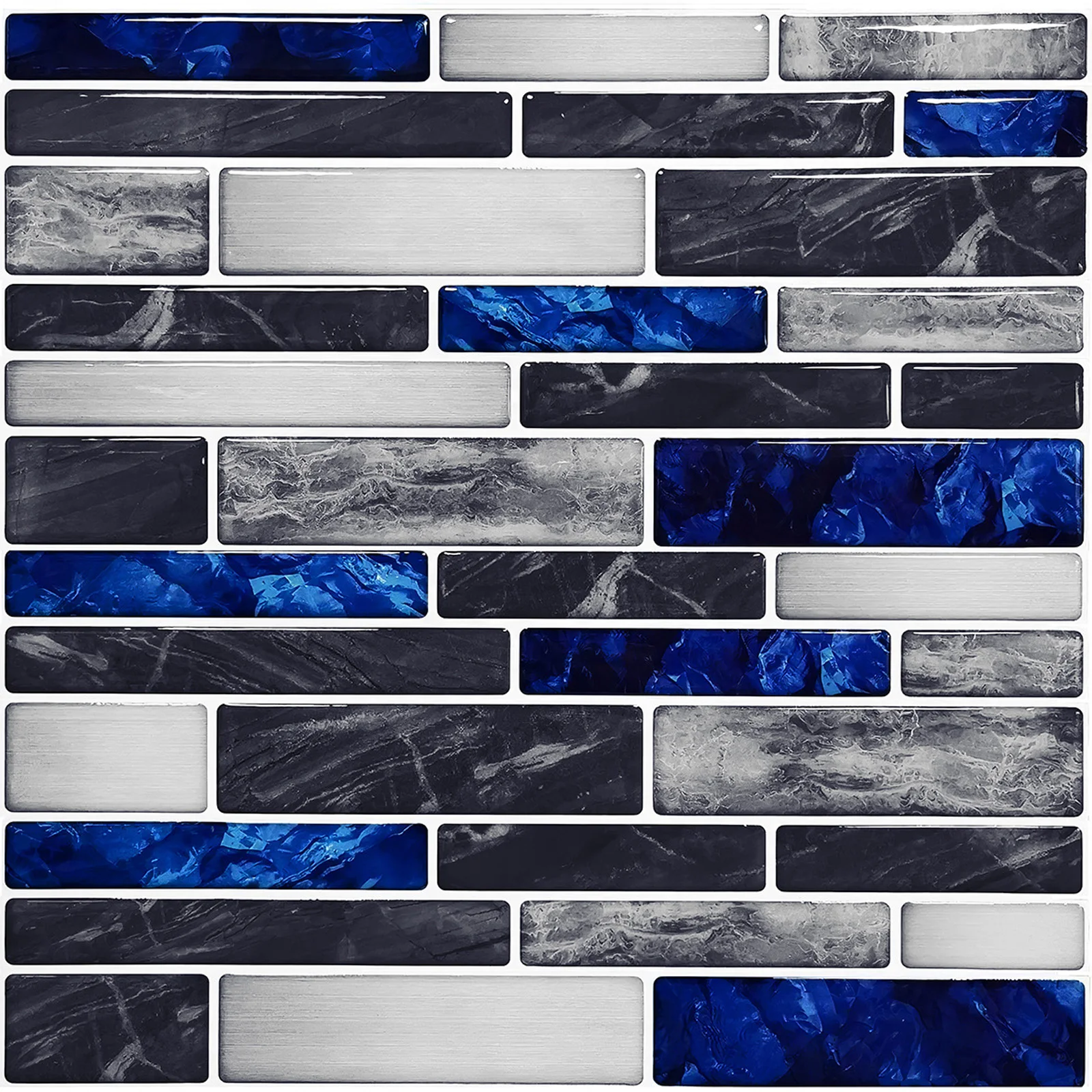 Home Bathroom Wall Tiles - 10x autoadesivo 3d-mosaico adesivo per piastrelle