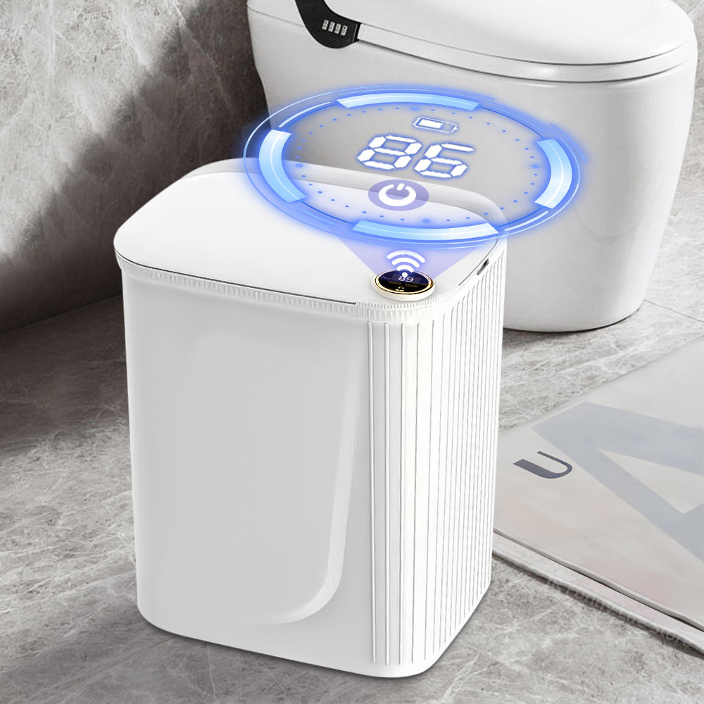 Home Bathroom Trash Can - Bidone della spazzatura con sensore intelligente