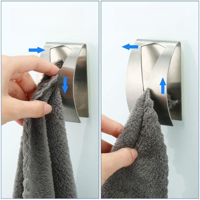 Robe Hook Adhesive - Ganci per Asciugamani Autoadesivi in Acciaio
