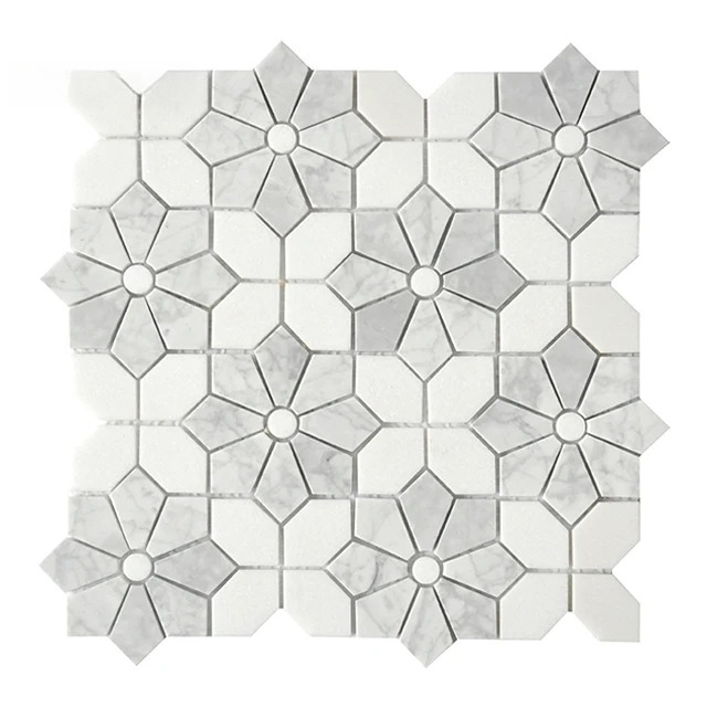 Piastrelle in Mosaico di Marmo - Home Bathroom Tiles Design recensione e prezzo