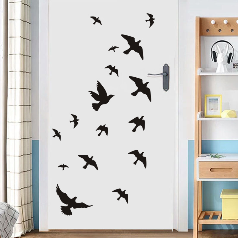 12 pz/set adesivi murali uccel - Home Bathroom Tiles recensione e prezzo
