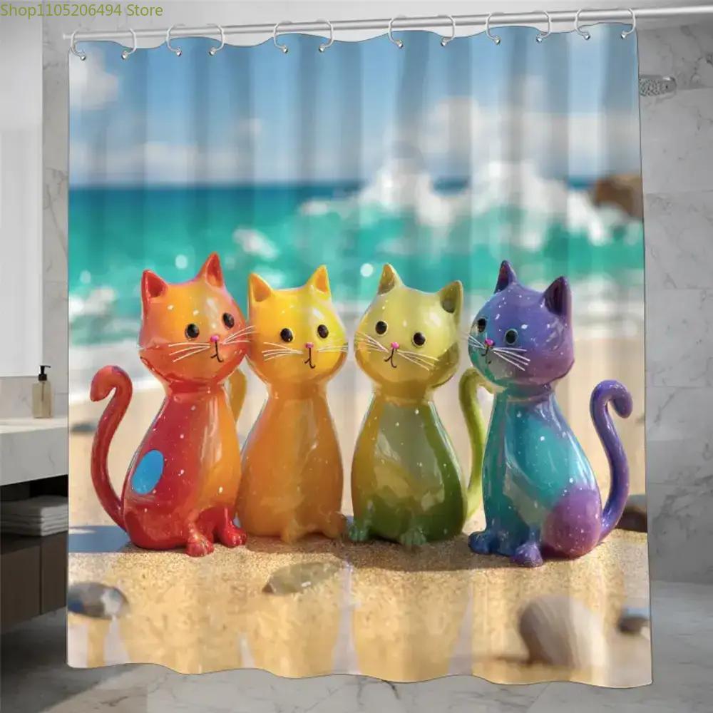 Tenda Doccia Gatti Arcobaleno  - Home Bathroom Ideas recensione e prezzo