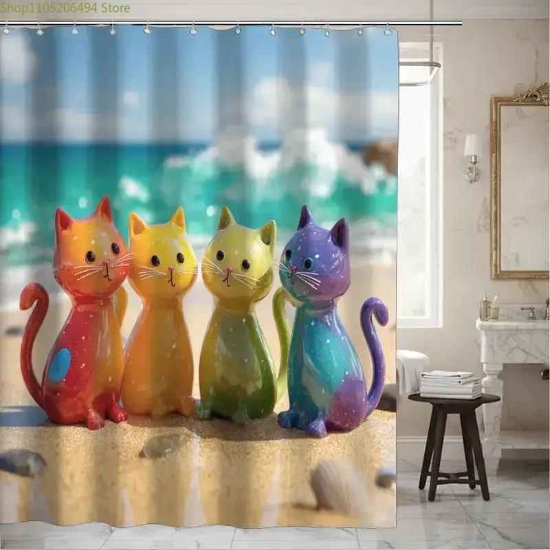 Tenda Doccia Gatti Arcobaleno  - Home Bathroom Ideas recensione e prezzo