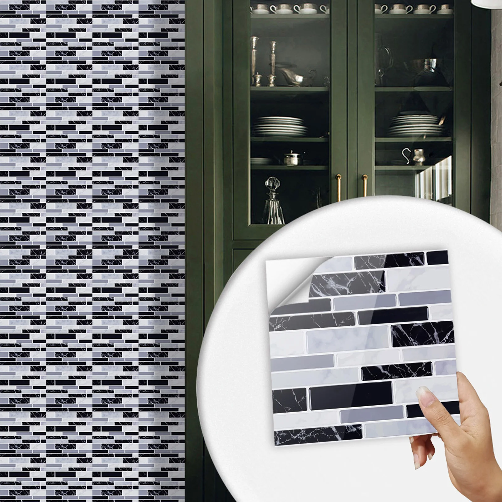 10x autoadesivo 3d-mosaico ade - Home Bathroom Wall Tiles recensione e prezzo