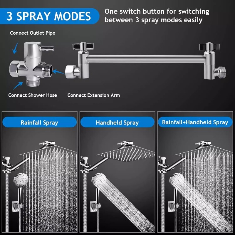 Set Doccia a Pioggia in Acciai - Shower Head Rain recensione e prezzo