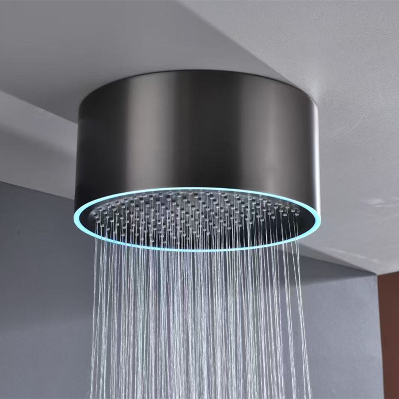 Set Doccia Nero Opaco con Luci - Shower Head Rain recensione e prezzo
