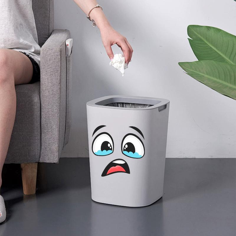 Set di 4 Adesivi Rimovibili pe - Home Bathroom Trash Can recensione e prezzo