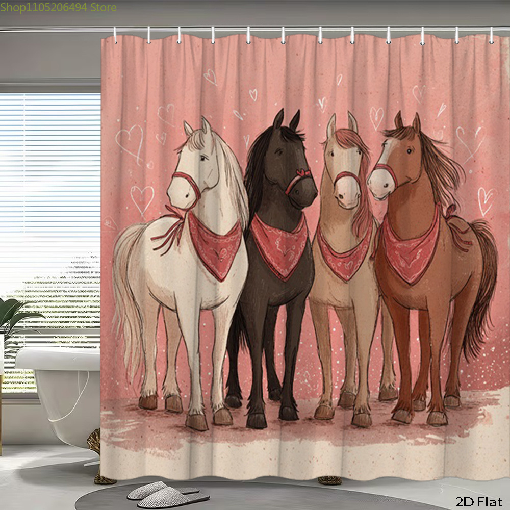 Tenda da doccia con cavalli ca - Home Bathroom Ideas recensione e prezzo