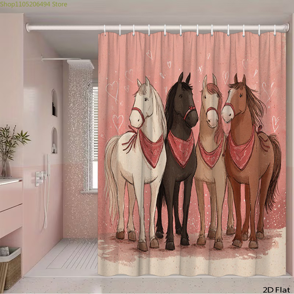 Tenda da doccia con cavalli ca - Home Bathroom Ideas recensione e prezzo